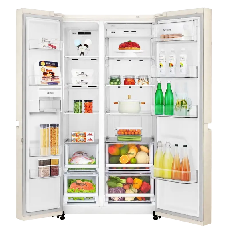 Холодильник LG GC-B247SEDC Бежевый