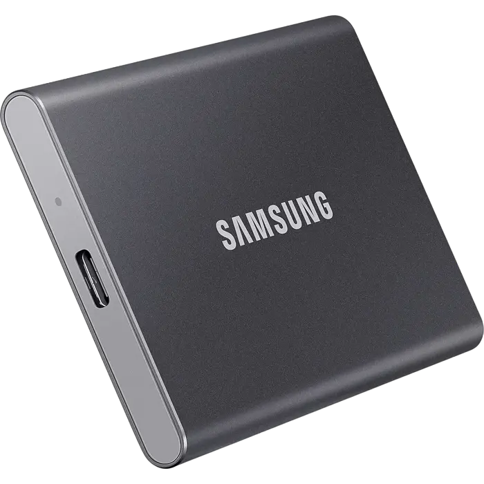 Внешний портативный SSD накопитель Samsung T7 500 ГБ Grey