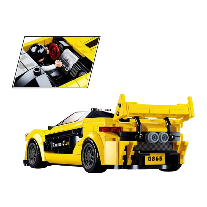Конструктор Sluban Model Bricks - Racing Car English Разноцветный