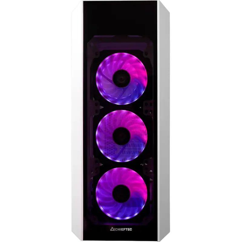 Carcasă PC Chieftec GL-03W-OP Midi-Tower Alb