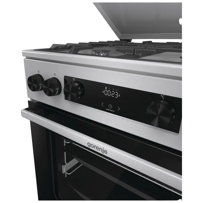 Комбинированная плита Gorenje GKS6C71XF Нержавеющая сталь