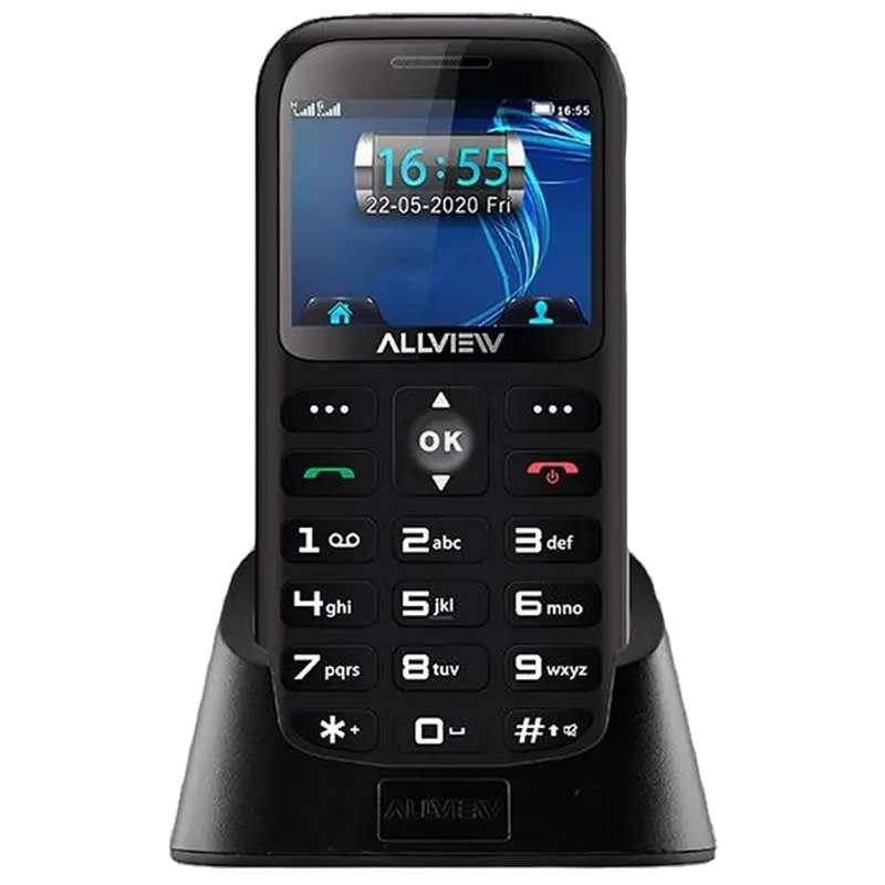 Мобильный телефон Кнопочный Allview D3 Senior Чёрный