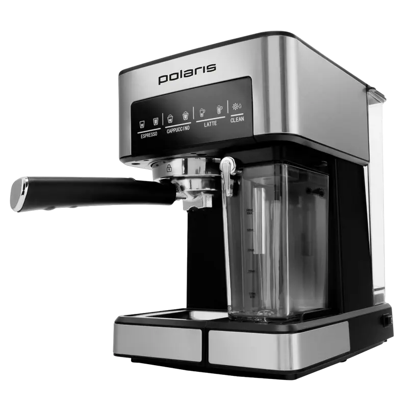 Кофеварка рожковая Polaris PCM 1541E Серебристый