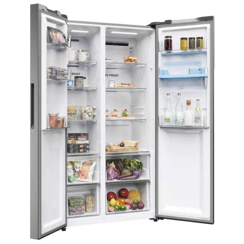 Frigider Haier HSR5918DWMP Platinum Inox