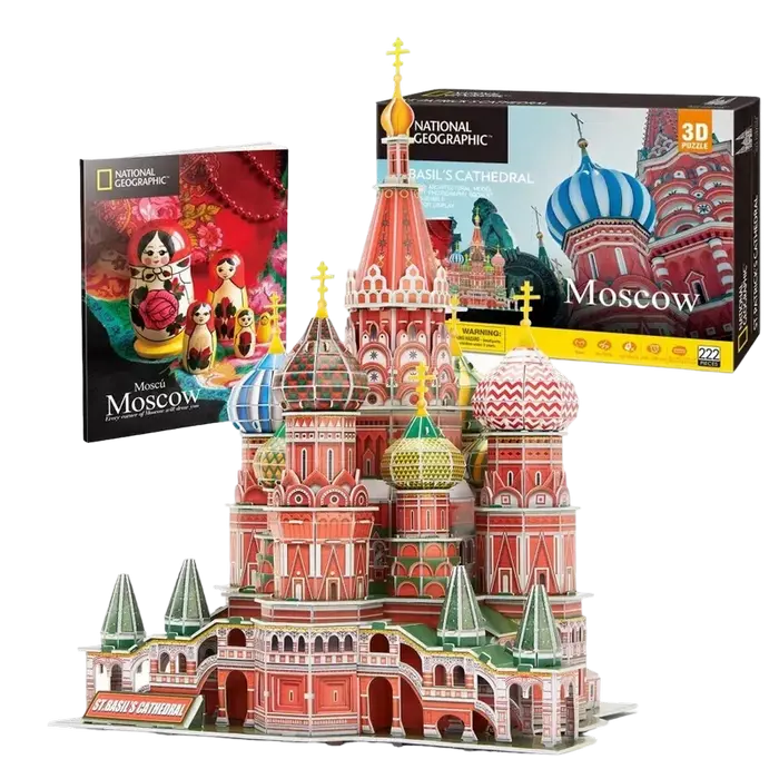 Пазл 3D CubicFun ST. Basil’s CATHEDRAL Разноцветный