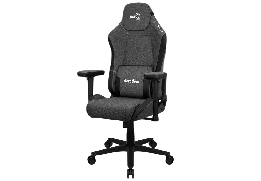Scaun Gaming AeroCool Crown AeroWeave Textil Negru