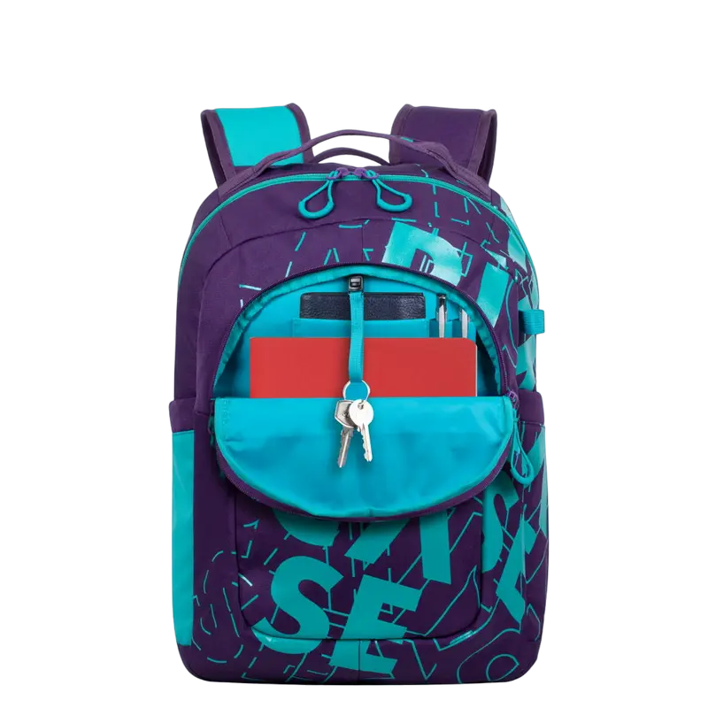 Повседневный рюкзак Rivacase Heide Фиолетовый/Аквамарин