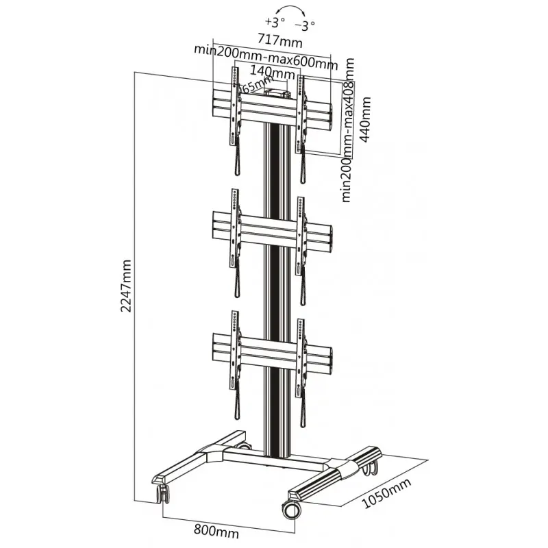 Suport pentru televizor Reflecta 55T