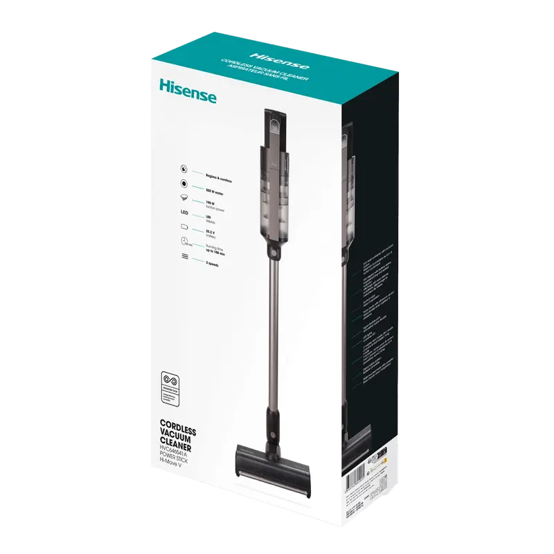 Вертикальный Пылесос Hisense HVC646541A Черный