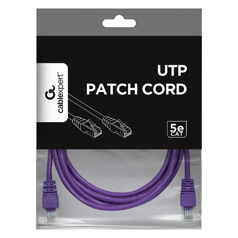 Патч-корд Cablexpert PP12-2M/V Фиолетовый