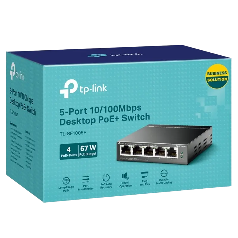 PoE коммутатор TP-LINK Desktop Switch Черный