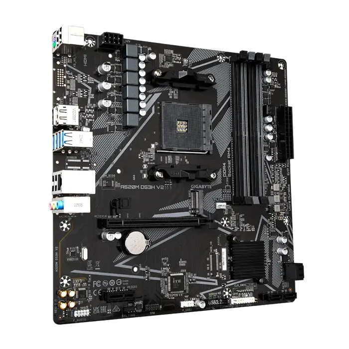Материнская плата Gigabyte A520M DS3H V2 AM4 Micro-ATX