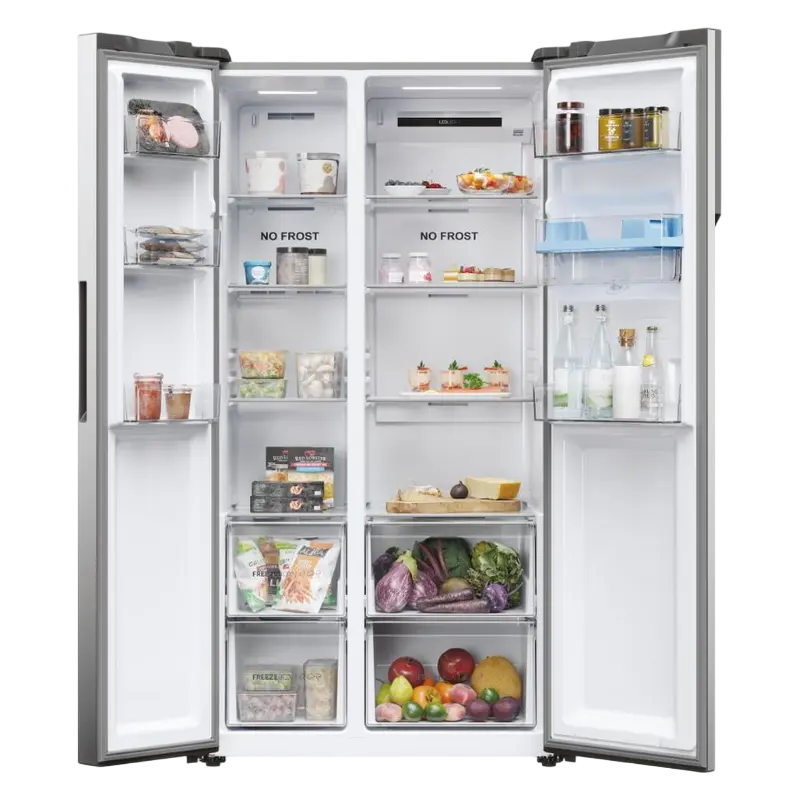 Frigider Haier HSR5918DWMP Platinum Inox