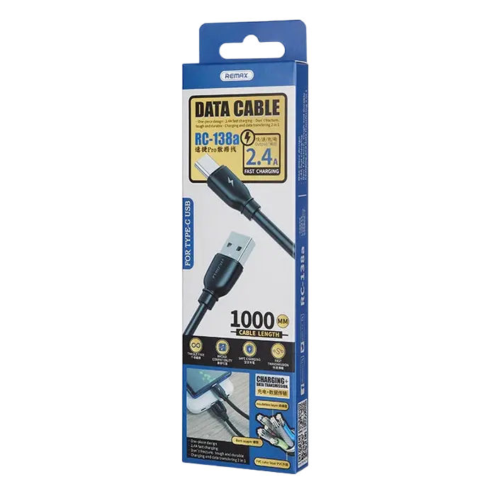 Cable de date Remax RC-138a Negru