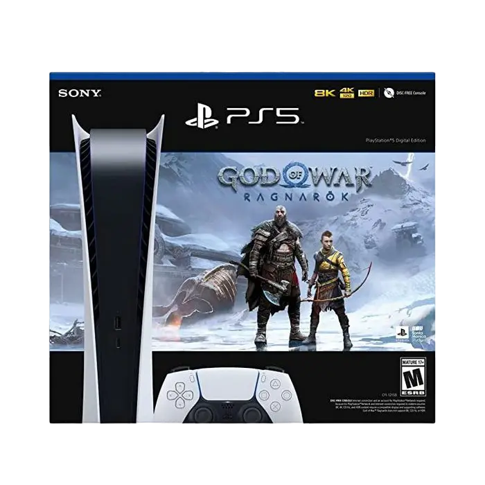 Игровая консоль SONY PlayStation 5 Digital Edition + GoW Ragnarok Белый