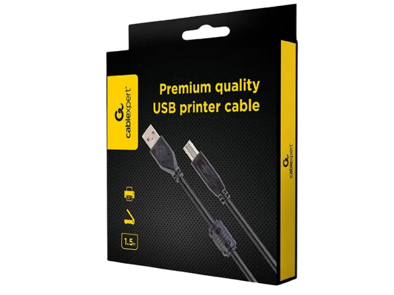 Кабель данных для периферийных устройств Cablexpert CCFB-USB2-AMBM-1.5M Черный