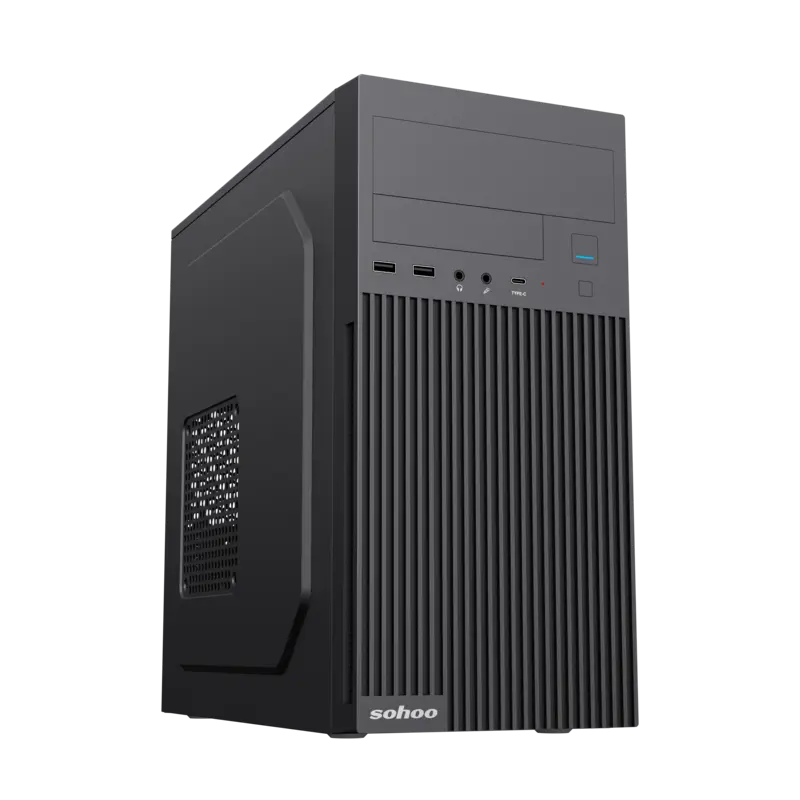 Carcasă PC Sohoo 6521BK Midi-Tower Negru