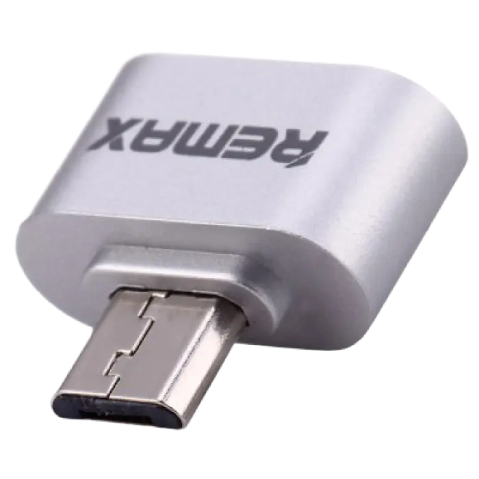 Адаптер USB Remax RA-OTG Серебристый