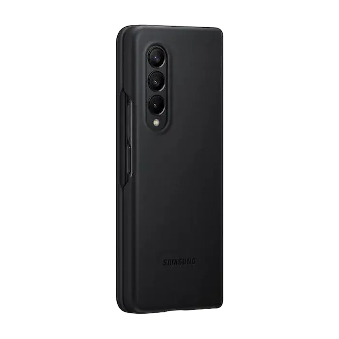 Husă tip carte Samsung Galaxy Z Fold 3 Leather Cover Negru