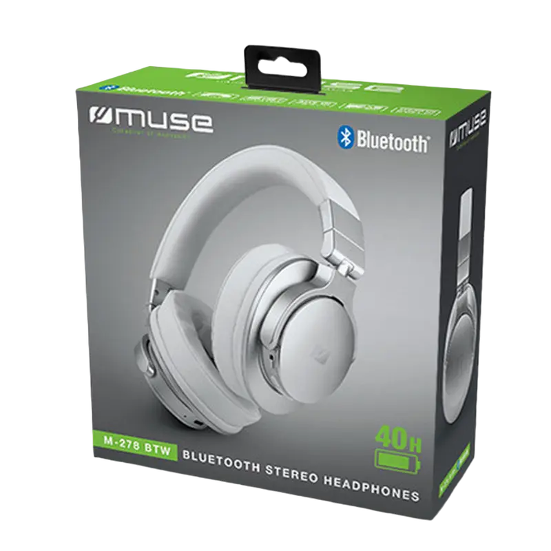 Căști MUSE M-278 BTW Alb