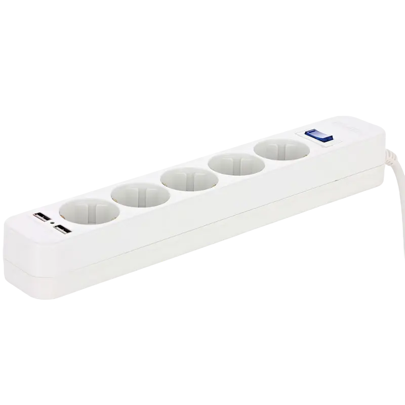 Prelungitor electric SVEN SF-05LU Alb