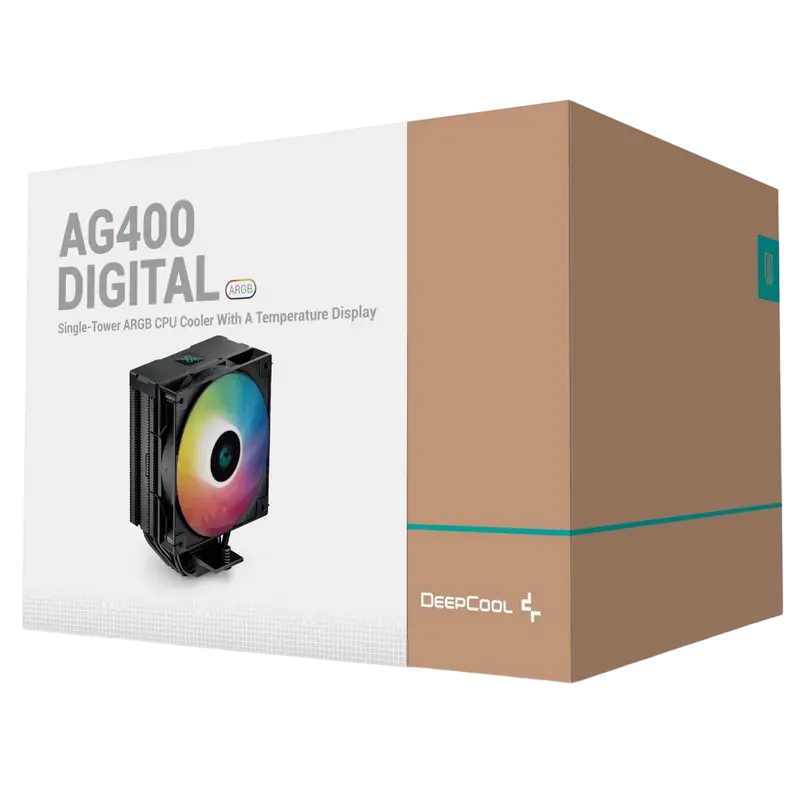 Кулер для процессора Deepcool AG400 DIGITAL BK ARGB 120 мм