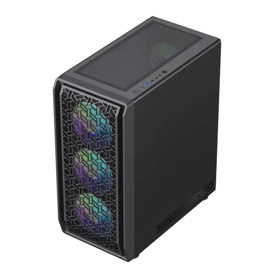 Carcasă PC Gamemax FORGE MB Midi-Tower Negru