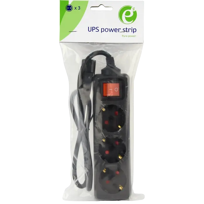 Prelungitor electric Gembird EG-PSU3-01 Negru