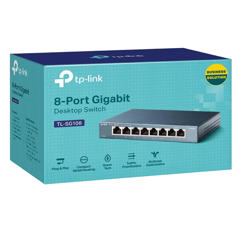Switch de rețea TP-LINK TL-SG108 Albastru