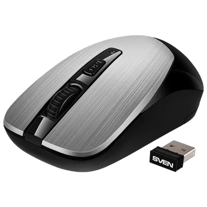Беcпроводная мышь SVEN RX-380W Беспроводное Серебристый