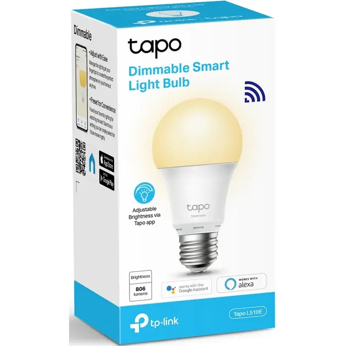 Умная лампочка TP-LINK Tapo L510E Теплый Белый