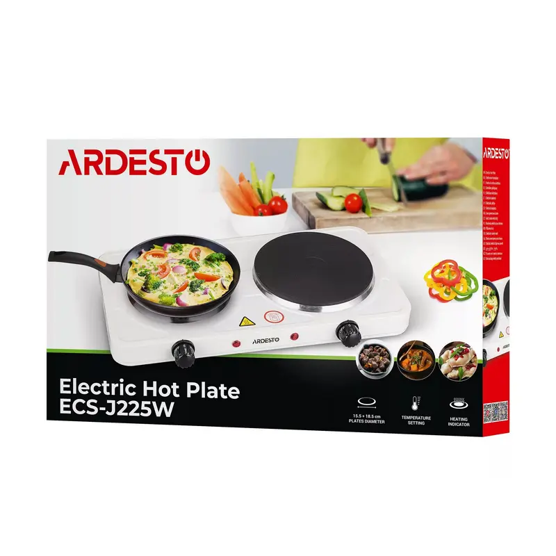 Plită electrică mini Ardesto ECS-J225W Alb