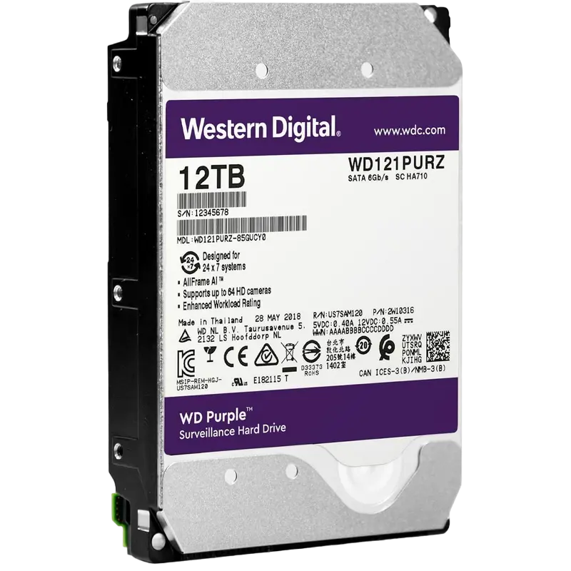 Жесткий диск Western Digital WD Purple WD Purple™ 12 ТБ