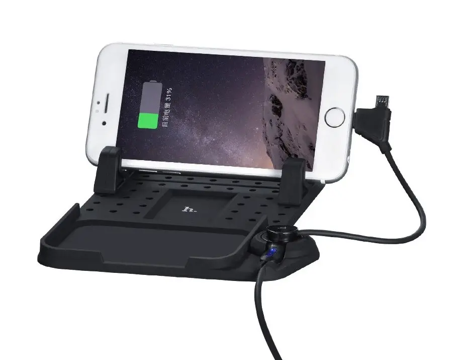 Автомобильный держатель Hoco CA1 Silicone Car Holder Черный