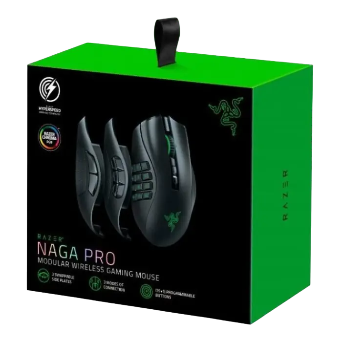 Игровая мышь Razer Naga Pro Беспроводное Чёрный