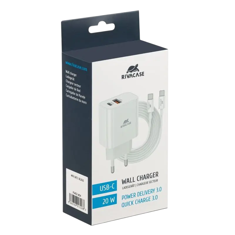 Încărcător Rivacase PS4102 WD4 Alb