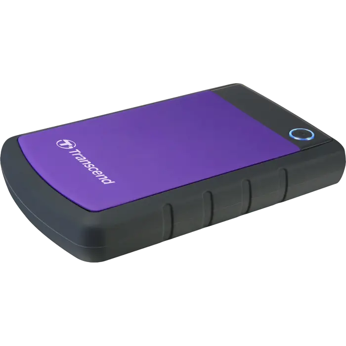 Внешний портативный жесткий диск Transcend StoreJet 25H3P 1 ТБ Серый/Фиолетовый