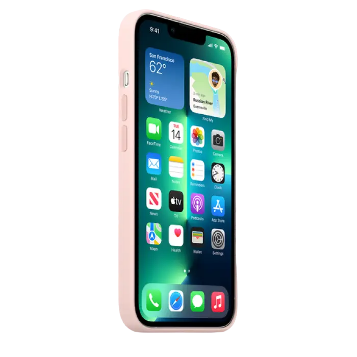Чехол Apple iPhone 13 Pro Silicone Case MagSafe A2707 Силиконовый Чехол Chalk Pink