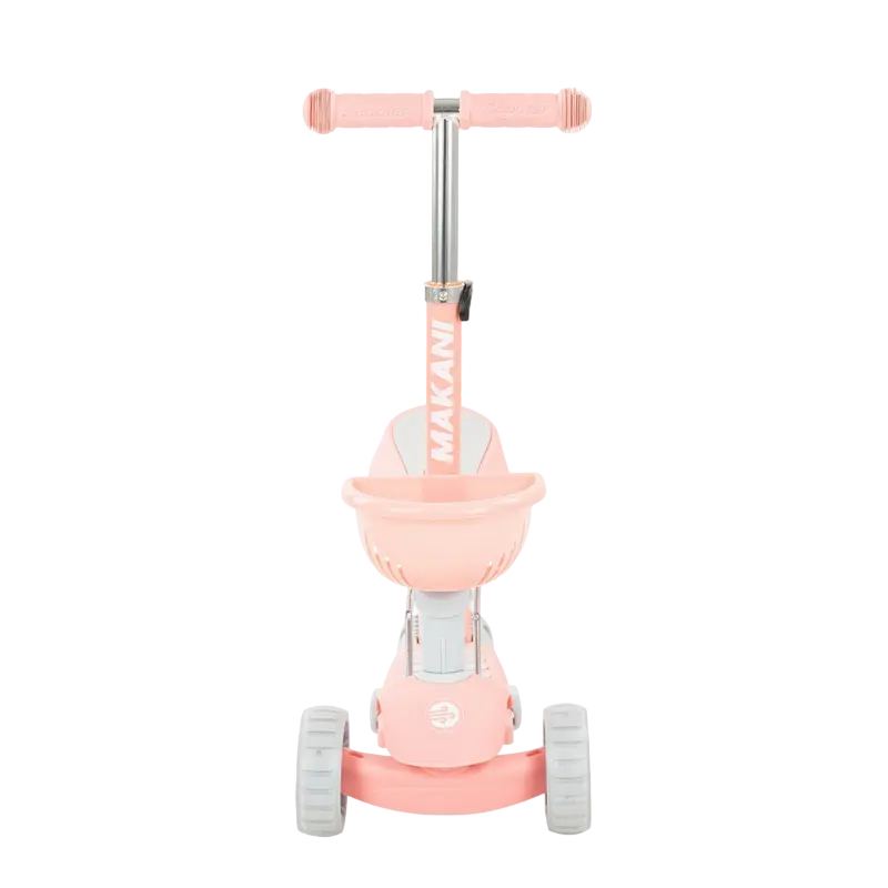 Детский 3-колесный самокат Makani BonBon Розовый