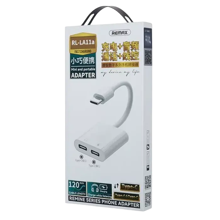 Аудио адаптер Remax RL-LA11a Белый