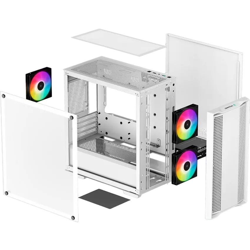 Компьютерный корпус Deepcool CC360 ARGB Midi-Tower Белый