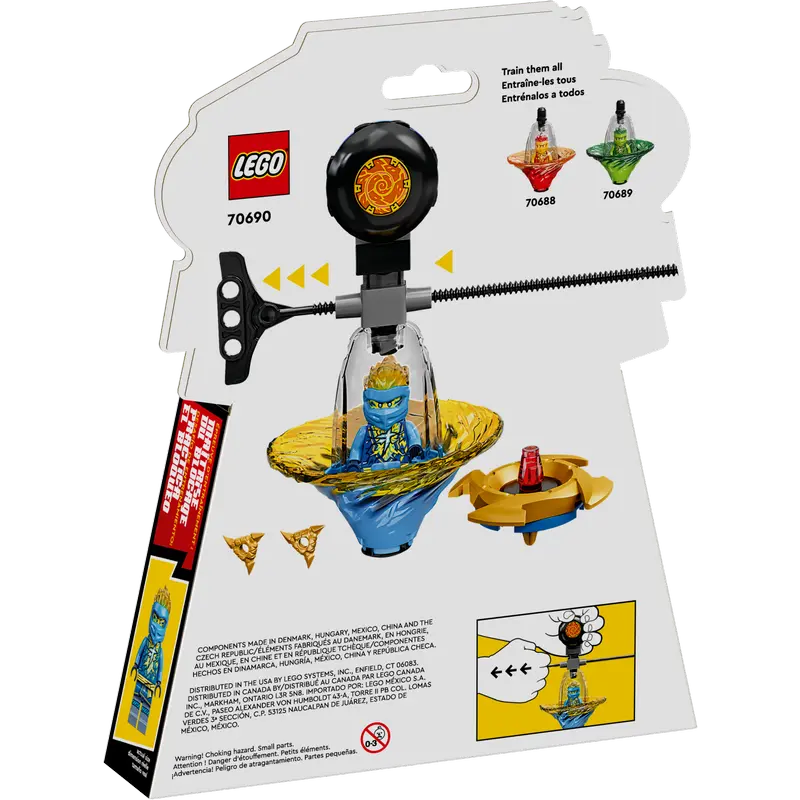 Constructor LEGO Jay's Spinjitzu Ninja Training Albastru