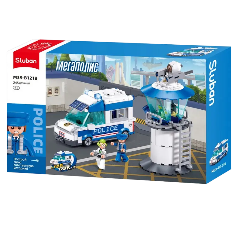 Конструктор Sluban Metropolis - Escorting a Prisoner Разноцветный