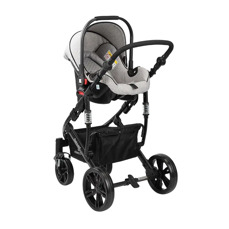 Коляска 3-в-1 Kikka Boo Beloved Серый