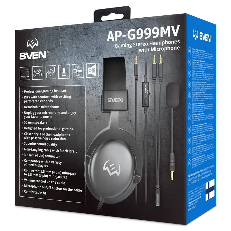 Наушники SVEN AP-G999MV Чёрный