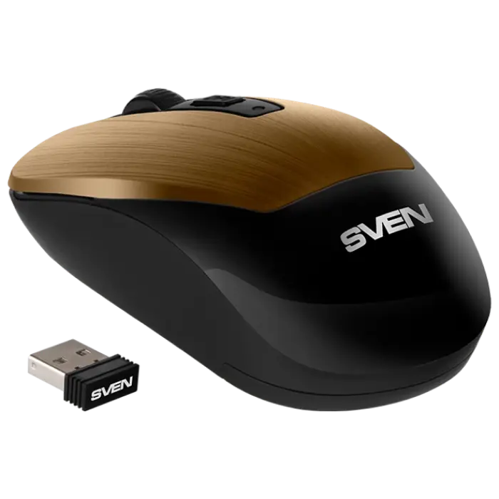Беcпроводная мышь SVEN RX-380W Беспроводное Бронзовый