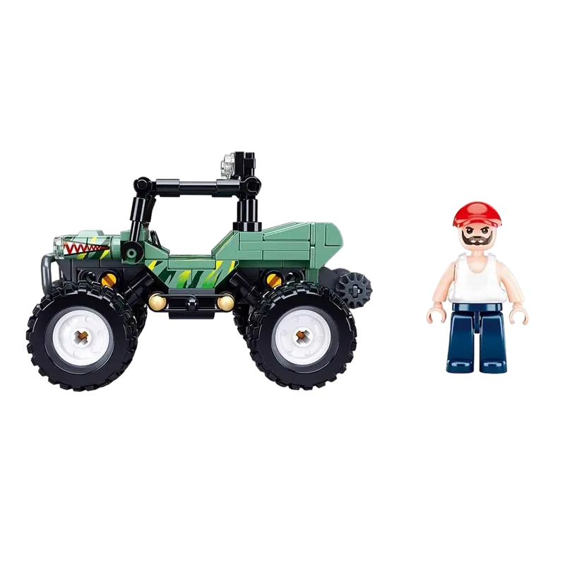 Конструктор Sluban Town - Green SUV Зелёный