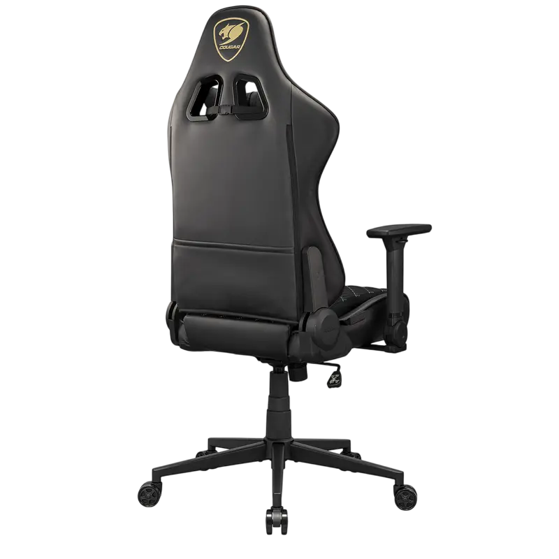 Игровое кресло Cougar Armor One V2 Gold F ПВХ Кожа Черный | Золотистый