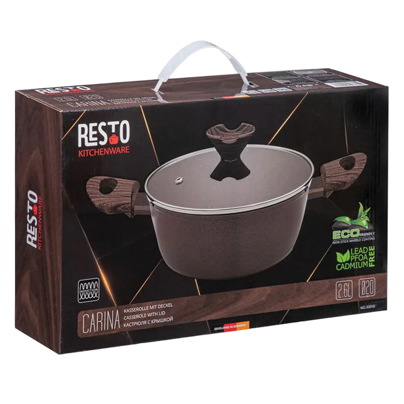 Кастрюля RESTO Carina CARINA Коричневый