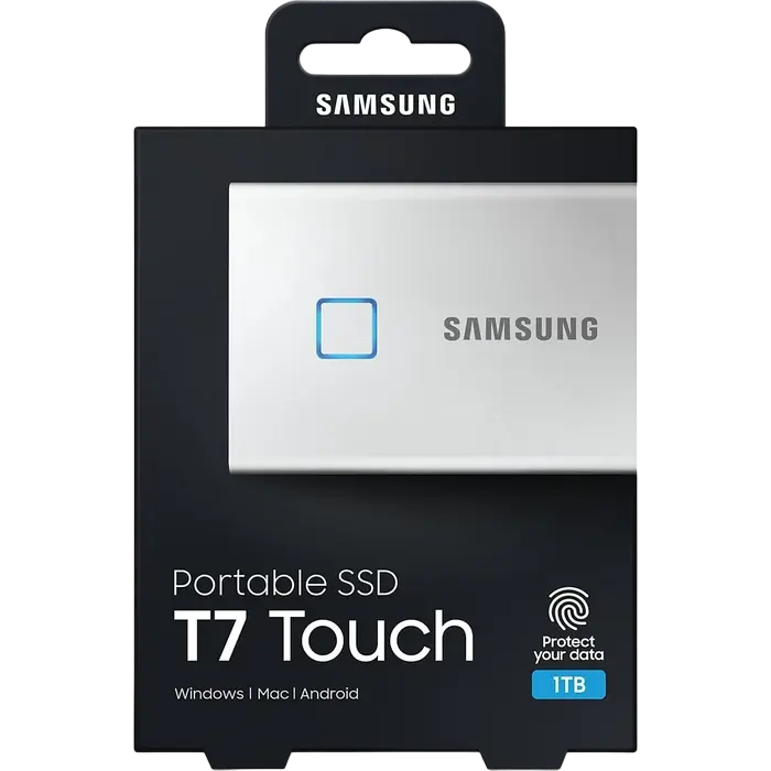 Внешний портативный SSD накопитель Samsung T7 Touch 1 ТБ Белый